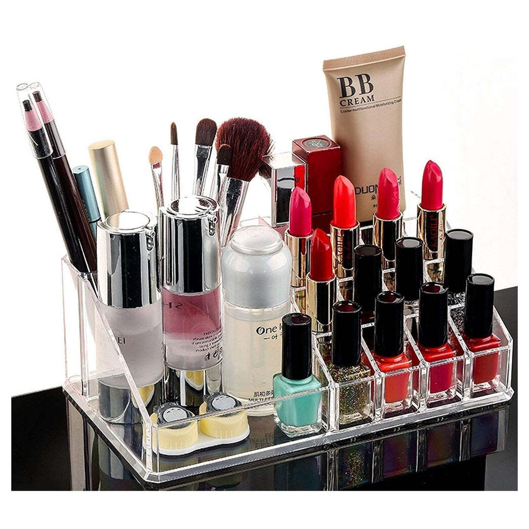COSMETIC ORGANISER 16 COMPARTMENT COSMETIC MAKEUP STORAGE ORGANISER BOX (6092)