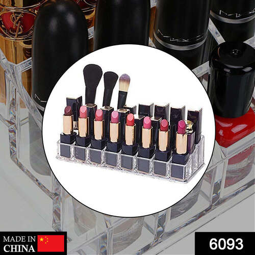 ACRYLIC MULTI PURPOSE LIPSTICK COSMETICS STAND DISPLAY HOLDER 24 SECTION (6093)