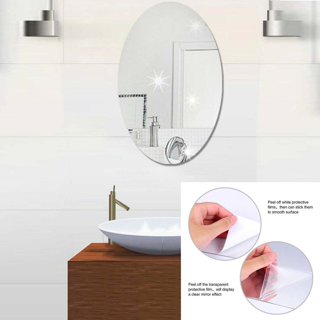 ADHESIVE BATHROOM MIRROR WALL (1727)