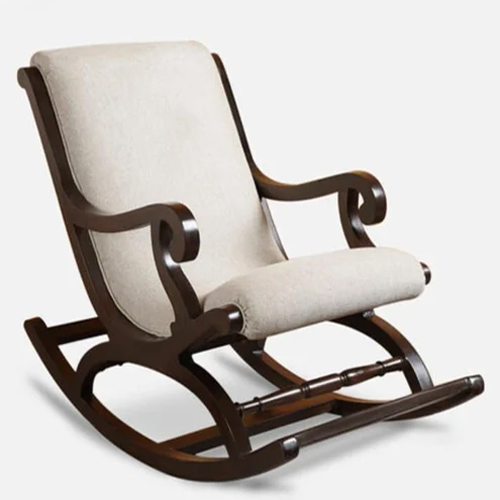 Wooden Rocking Chair With Cushion