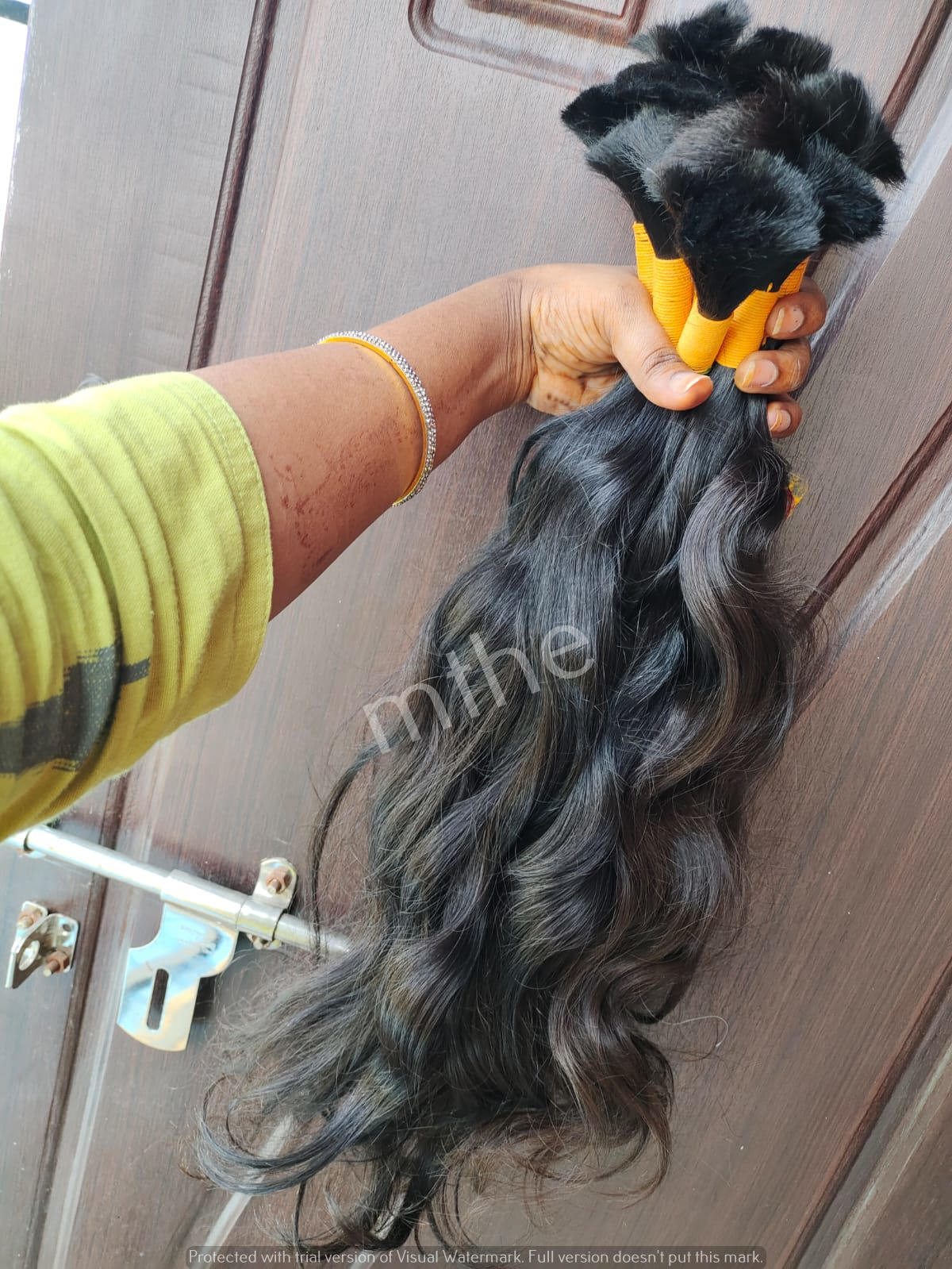 Good Quality Indian Human Hair Wavy Extensions