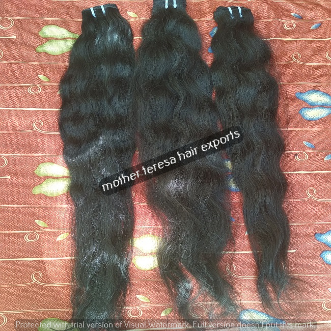 Good Quality Indian Human Hair Wavy Extensions