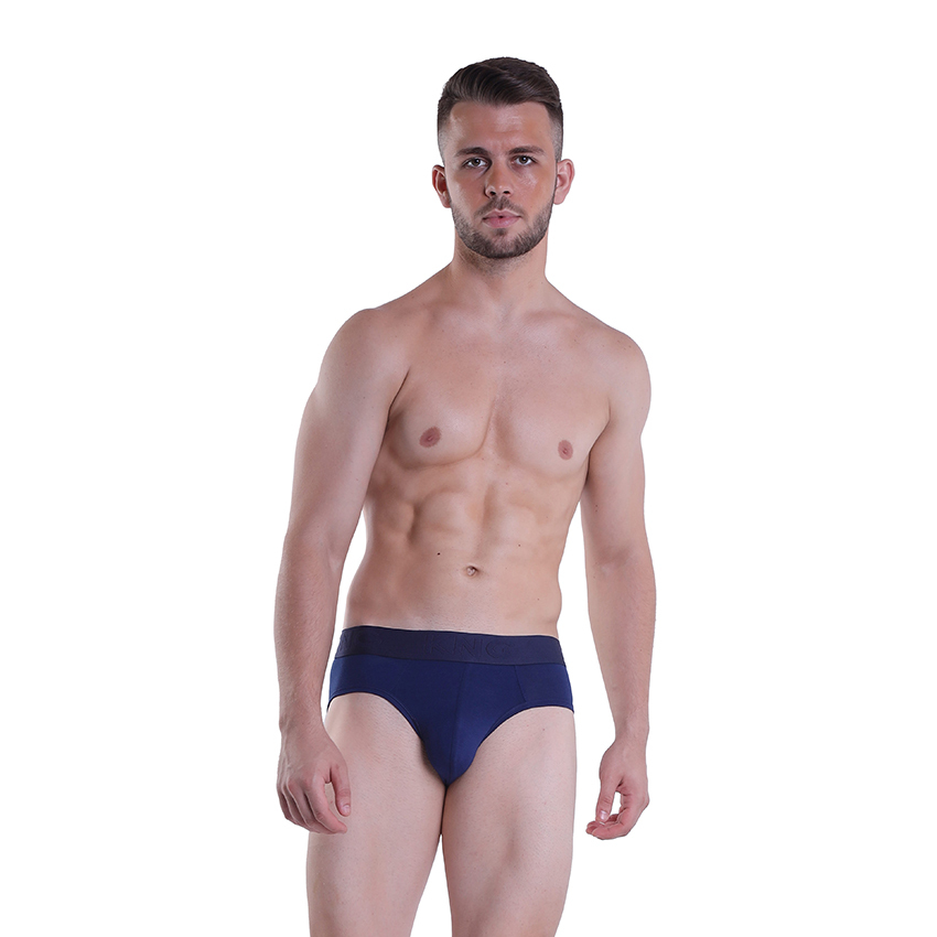 Navy Blue Plain Brief Underwear