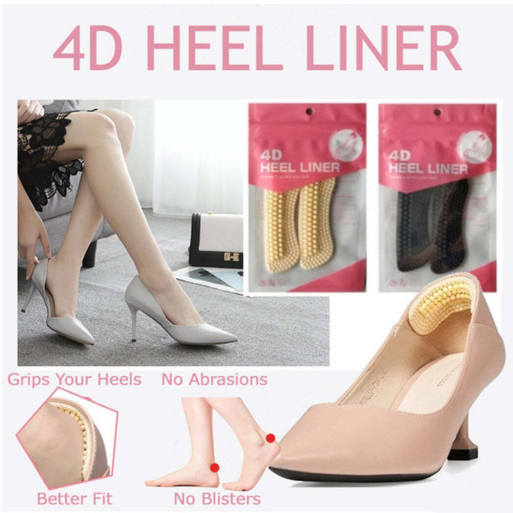 FABRIC STICKY SHOE BACK HEEL INSOLES PROTECTOR LINER (1283)
