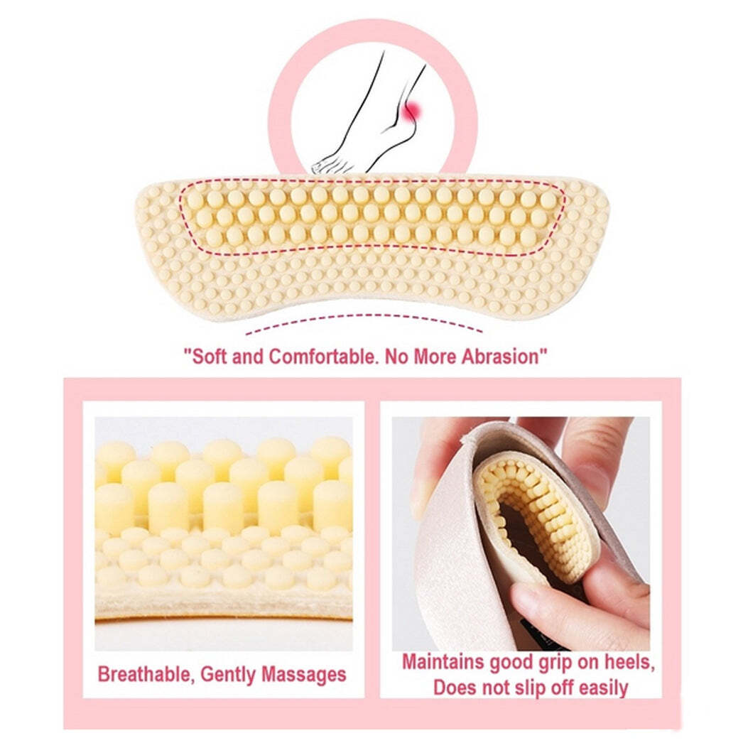 FABRIC STICKY SHOE BACK HEEL INSOLES PROTECTOR LINER (1283)