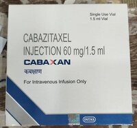 Cabazitaxel Injection - Liquid Formulation For Advanced Prostate Cancer Treatment | General Medicine, Storage In Dry & Cool Place, Dosage As Per Doctor
