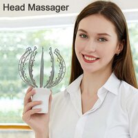 ELECTRIC OCTOPUS CLAW SCALP MASSAGER STRESS RELIEF THERAPEUTIC HEAD SCRATCHER (1712)