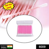 Cotton Buds For Ear Cleaning, Soft And Natural Cotton Swabs (6009) - Cotton Material, Assorted Colors, Weight 58 Grams | Versatile For Various Uses