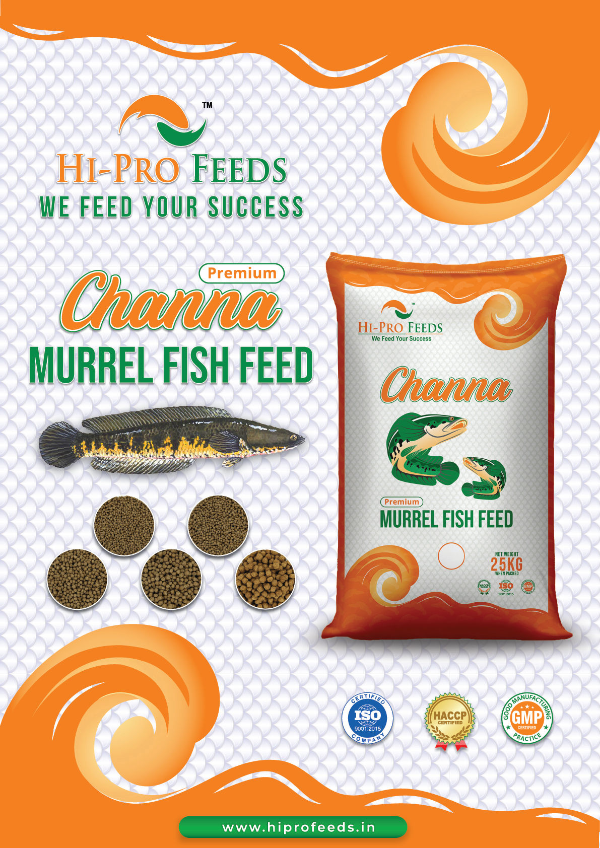 Channa Murrel Fish Feed Snakehead Fish Feed