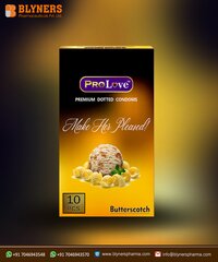 Dotted Condoms - Butterscotch Flavour - 10 Pcs