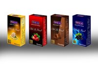 Dotted Condoms - Black Current Flavour - 10 Pcs