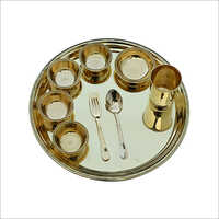 Brass Traditional Indian Bhojan Thali