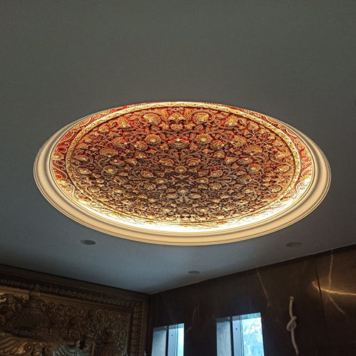 Ceiling Work Carved Look 3D Paint Embossed