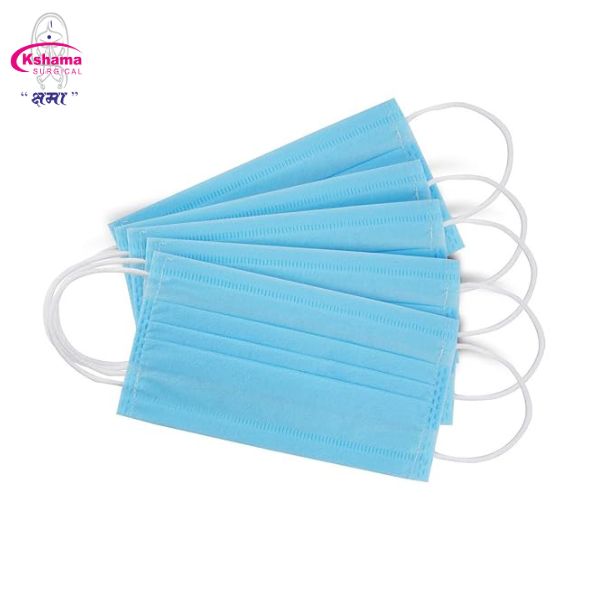 Face Mask Non-Woven Fabric Disposable 3 Ply (Pack Of 300 Pcs)