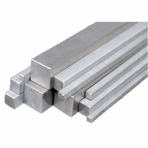 Stainless Steel 304 Square Bars - 3/8 to 2-1/2 Inch Gray Color Bright Surface Grade 304 304L 304H Steel Bar Shape