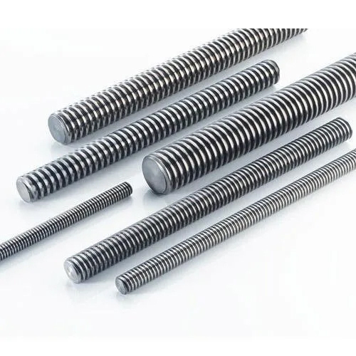 Stainless Steel Threaded Rod - Stainless Steel, >4 Inch Thickness, Gray, Grade 304/304L/316L/316 | Customized Shape, Ideal for Structural Applications