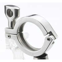 Ss Pipe Clamps - Stainless Steel, Customized Shape, Gray Color, Astm Standard, Bright Surface Finish | Hardware Parts For Steel Structures
