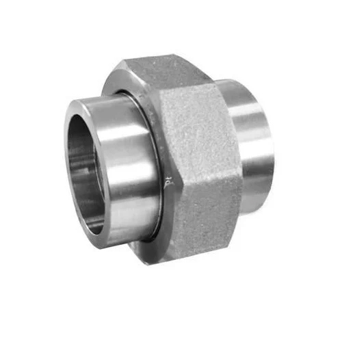 Stainless Steel Union - SS304 Grade, Customized Shape, Finished Polished, Gray Color | Durable Hardware Part for Steel Structures