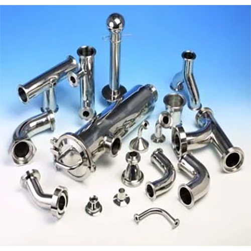 Stainless Steel Dairy Fittings - Durable 304, 316, 304L, 316L | Customized Gray Polished Finish for Hardware Applications