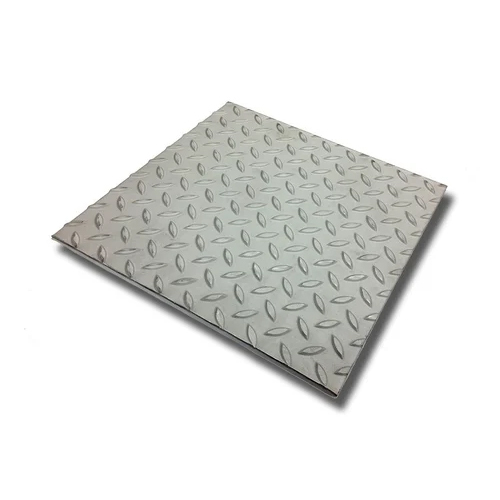 Stainless Steel 316 Chequered Plate - Stainless Steel Thickness >5 mm Color Silver | Steel Plates ASTM Standard Plate Shape