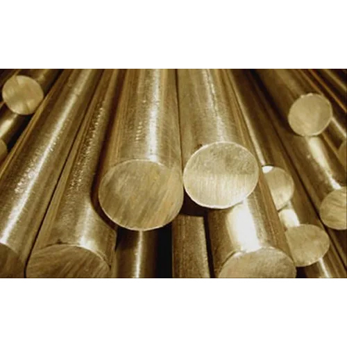 Brass Round Bar - Brass Material, Polished Golden Surface Finish | Industrial Application, Golden Color, Bronze Surface Treatment