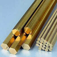 Brass Hex Bar - Brass, Golden Finish, Mill Finish , Polished Surface For Industrial Applications