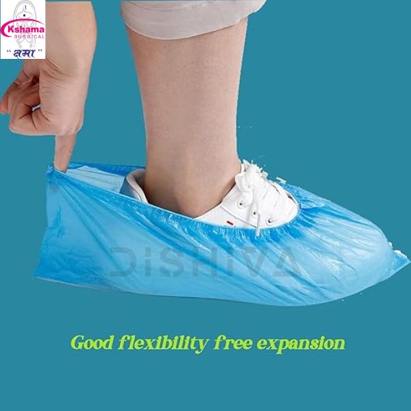 SHOE COVER PLASTIC HDPE  50 PAIR
