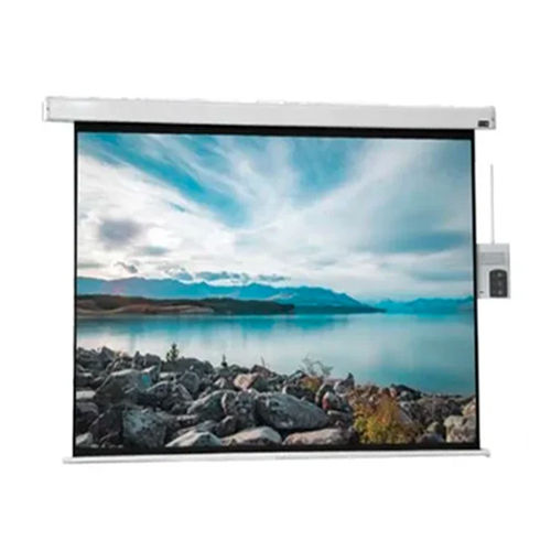 Pro Series Motorized Projector screen, 123-Inch Diagonal In 16:10 Aspect  HD/3D/4K Technology - Elcor screen Manufacturer In India