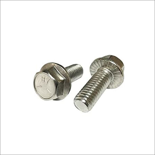 Silver Flange Hex Bolts