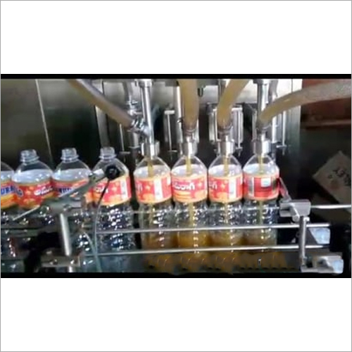 Silver Automatic Bottle Filling Machine - Semi-Automatic Stainless Steel Black | Eco Friendly High Efficiency Low Noise PLC Control High Performance Plastic Packaging Stable Performance
