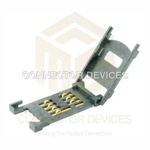 Sim Card Connector Flip Type 6 Pin Application: Industrial