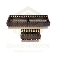 Ic Base Socket - Copper Alloy, 6 To 40 Pin, Black, 500 Volt Ac, -20c To +105c Operating Temperature | Applications: Battery, Consumer Electronics, Home Appliances