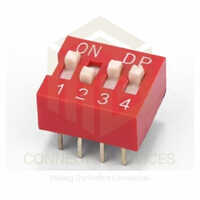 Dip Switch Series - Copper Alloy With Gold Plating, 2.54mm Standard And Piano Type, Red And Blue Color, Max Voltage 24v Ac/dc, Rated Voltage 240v