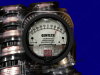 GEMTECH Differential Magnehelic Pressure Gauge Range 0-10 Inches