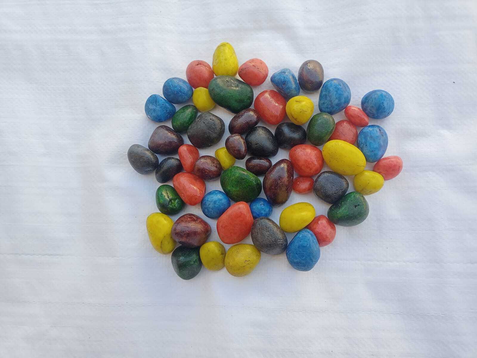 colorful mix onyx polished pebbles for architectural desing home office garden pathway decoration glow in the dark walkway