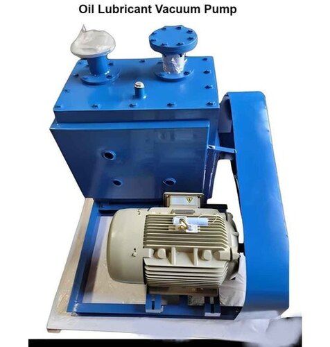 Oil Seal High Vacuum Pump - Stainless Steel, Blue Color | Electric Power, High Pressure, Low Maintenance, Ideal for Medical Equipment and Semiconductor Production