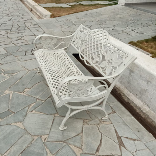 Garden White Bench