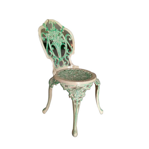 White Garden Cast Iron Chair