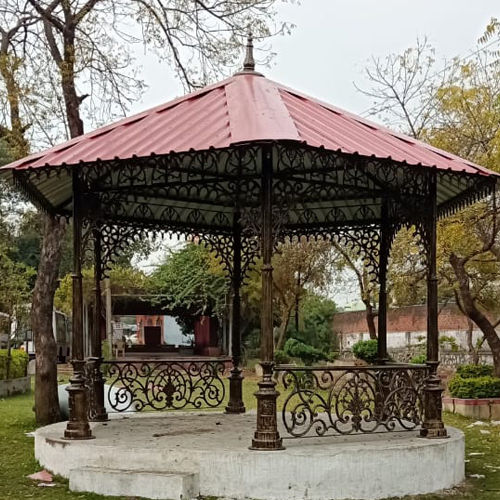 Black 15 Feet Square Gazebo