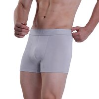 Grey Plain Trunk Underwear - Bamboo Fiber, Sizes S, M, L, Xl, Color Grey | Mid Rise Waist, Perfect Fitting, Pack Of 3, Long Lasting Colors
