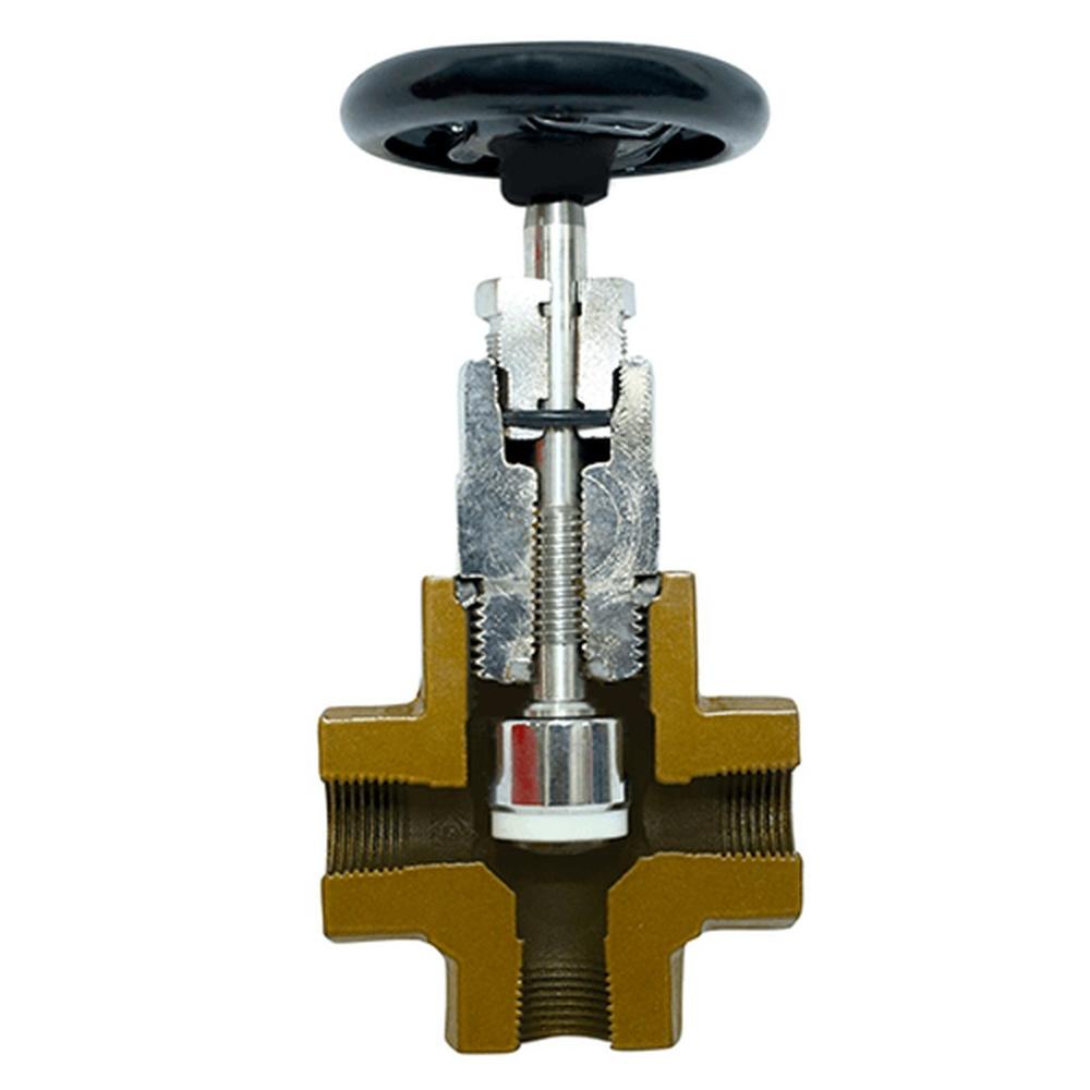 Cast Iron Tee Valve, Screwed, for Ammonia Refrigeration