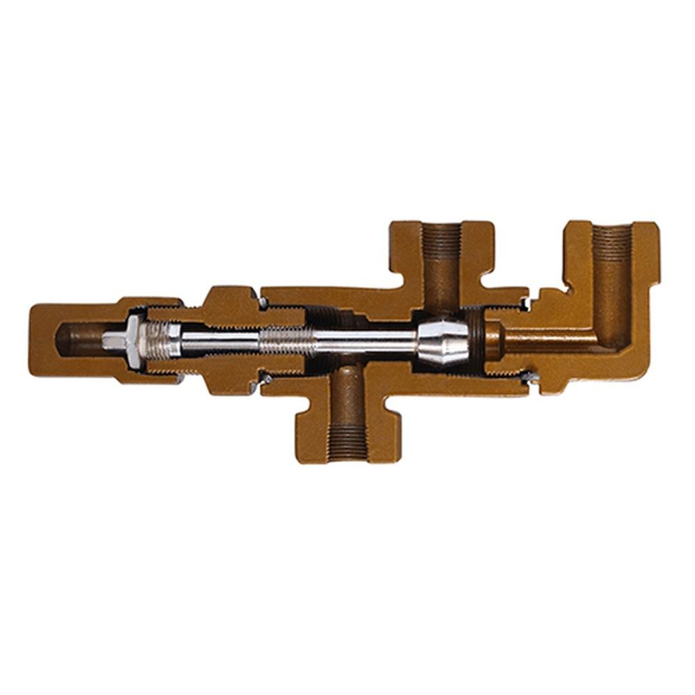 Golden Three Way Dual Relief Valve Manifold
