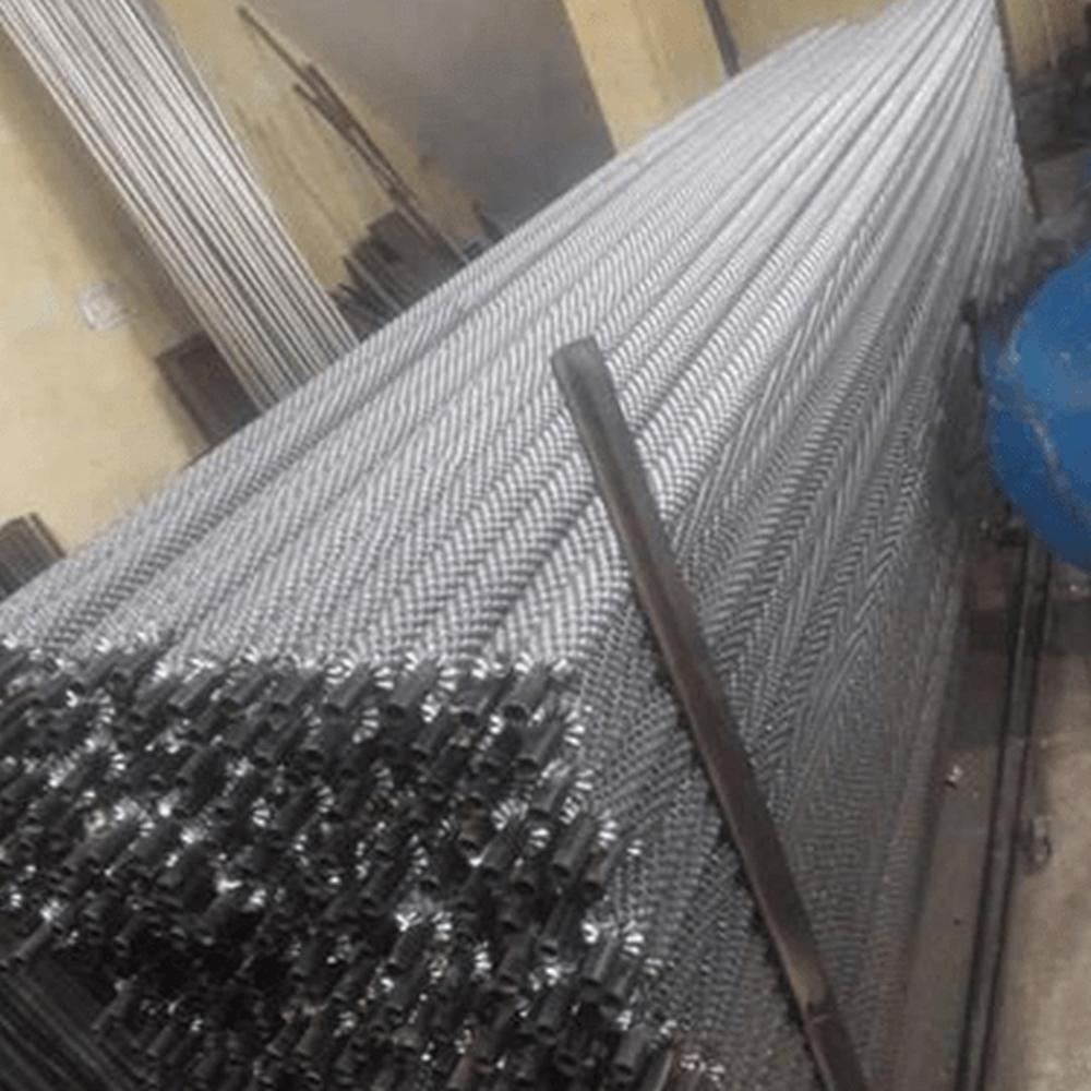 Spiral Finned Bunker - M.S./S.S. Material, 9-25mm Fin Height, 10m Length | Silver Color, Ideal for Cold Storage Solutions