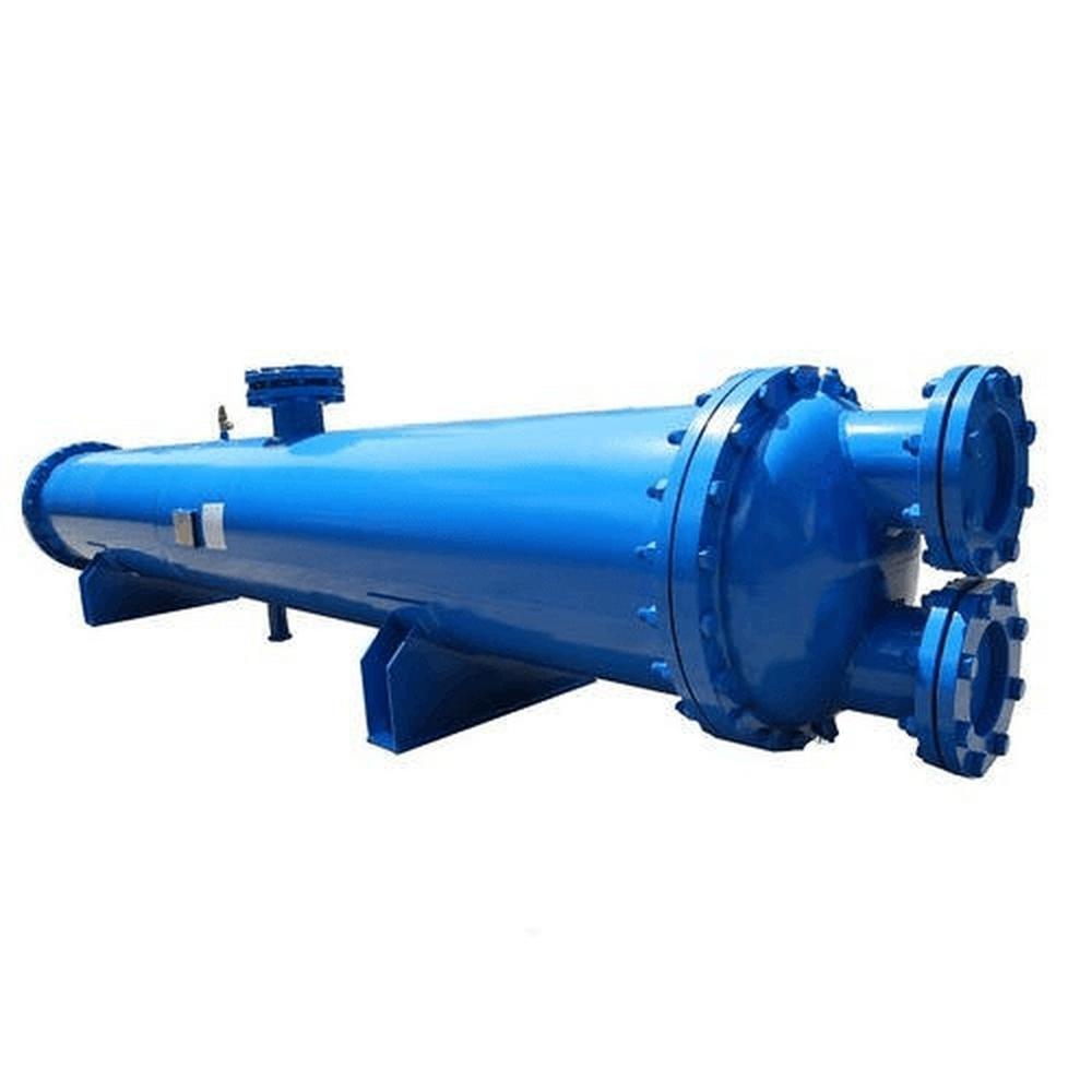 Ammonia Shell Tube Condenser - Stainless Steel, 5TR to 400TR Capacity, Blue Color | Single-Temperature, Industrial Use, Hydrostatic Pressure Tested at 27 kg/sq. cm