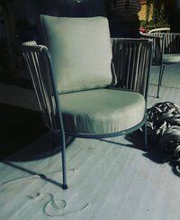 iron sofa look rope chair for rastarants cafe