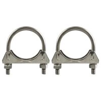 Exhaust Clamps Fittings - Color: Silver