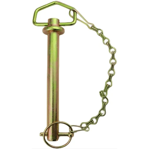 Hitch Pin With Chain And Linch Pin - Color: Golden