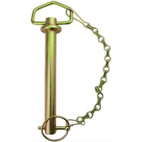 Hitch Pin With Chain And Linch Pin - Color: Golden