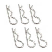 R Pin - Spring Steel & Stainless Steel, Elongate Head Type, Silver Color, Grade A, Powder Coated Finish | High Standard For Industrial & Commercial Use