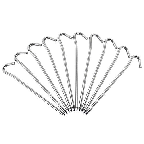 Tent Metal Stakes Pegs - Color: Silver